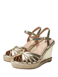 Moda in Pelle Kimberlee Wedge Heel Strappy Sandals, Gold