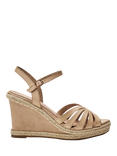 Moda in Pelle Kimberlee Wedge Heel Strappy Sandals, Beige
