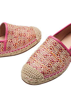 Moda in Pelle Helio Raffia Espadrille Sandals, Multi - view 2, Multi