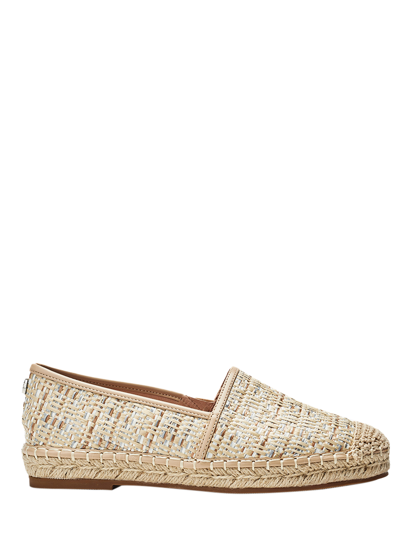 Product image 1 of 1, which shows Moda in Pelle Helio Raffia Espadrille Sandals, Neutral/Metallic, 3