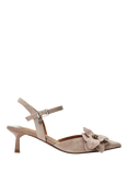 Moda in Pelle Esteria Suede Floal Embellished Sandals, Cameo