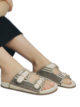 Moda in Pelle Janettie Footbed Sandals, Multi
