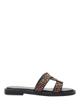 Moda in Pelle Lupin Slider Sandals, Leopard
