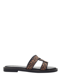 Moda in Pelle Lupin Slider Sandals, Leopard, Leopard