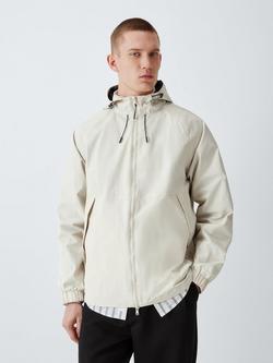 John Lewis Showerproof Hooded Jacket, Off White