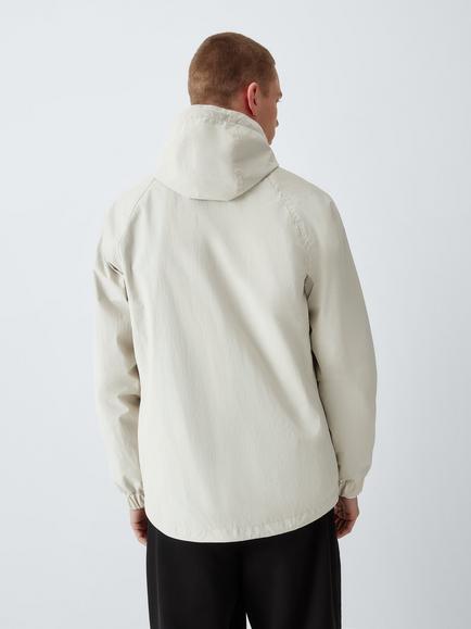 John Lewis Showerproof Hooded Jacket - view 2, Off White