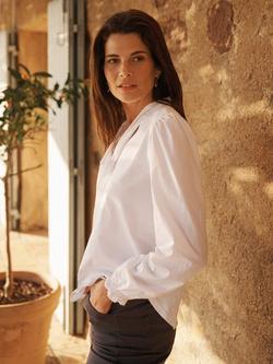 NRBY Mayara Tie Neck Shirt - view 2, White