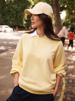 NRBY Sandi Garment Dyed Sweatshirt, Pale Banana, Pale Banana