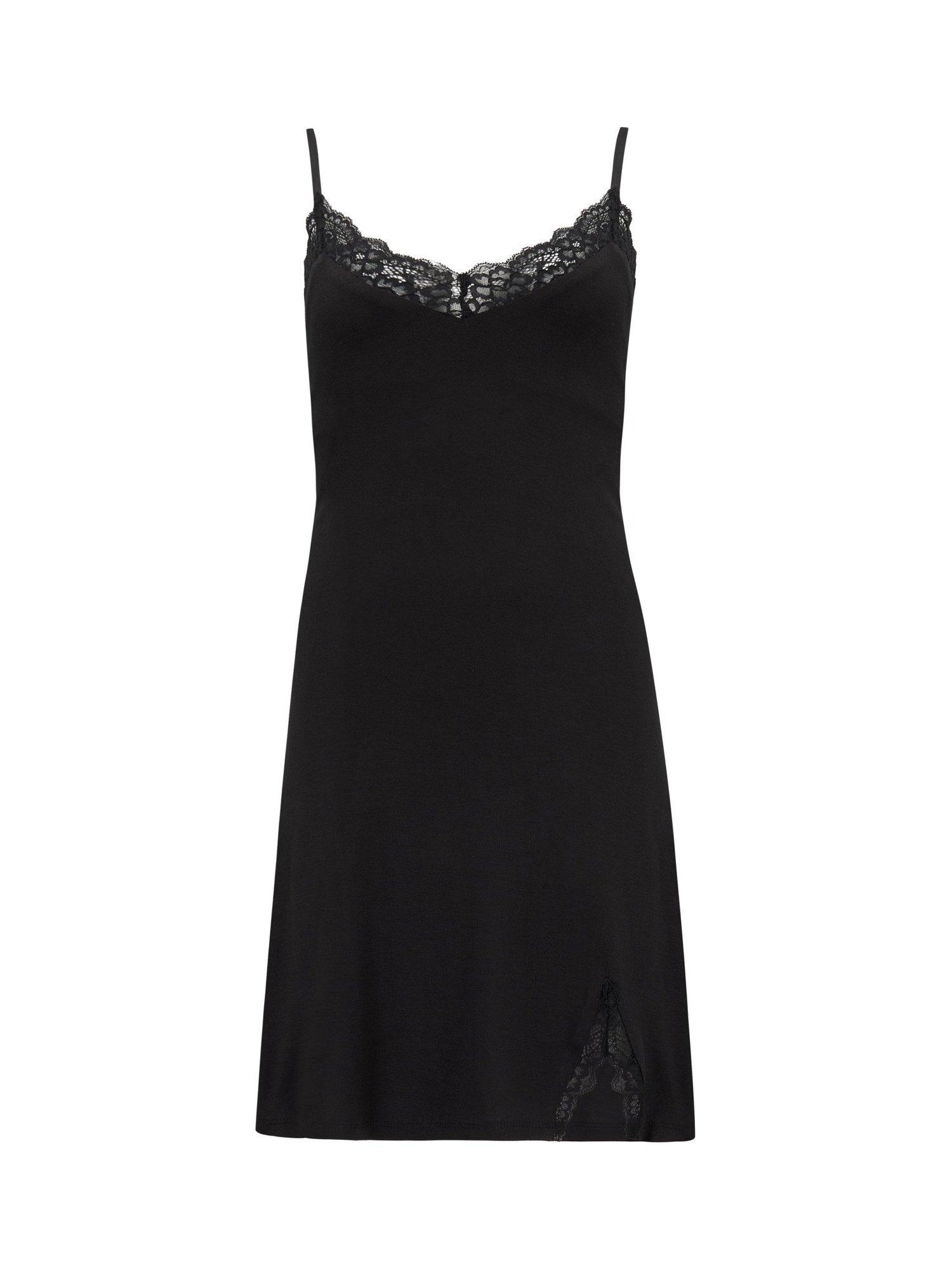 Product image 8 of 9, which shows Pour Moi Sofa Loves Lace Hidden Support Soft Jersey Chemise, Black, 8