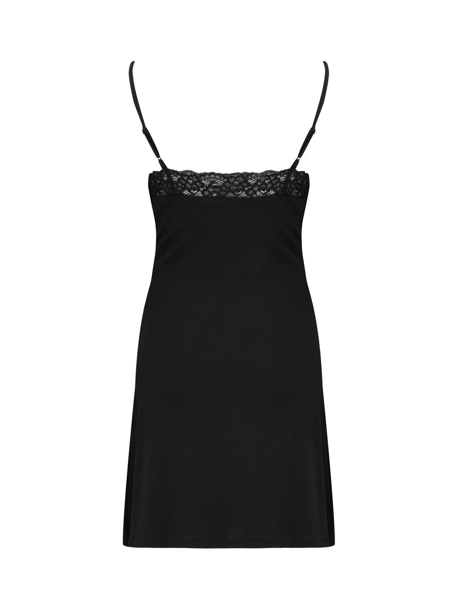 Product image 9 of 9, which shows Pour Moi Sofa Loves Lace Hidden Support Soft Jersey Chemise, Black, 8