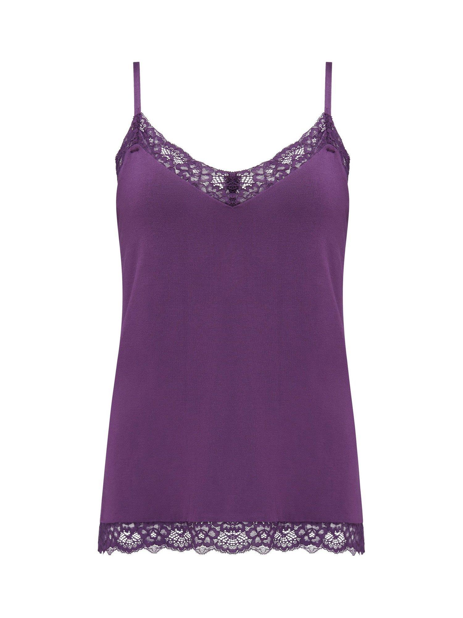 Product image 10 of 11, which shows Pour Moi Sofa Loves Lace Hidden Support Cami, Plum, 8