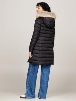 Tommy Jeans Shiny Water Repellent Down Puffer Coat, Black - view 2, Black