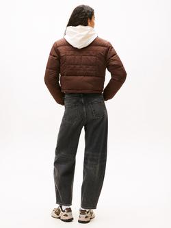 Tommy Jeans Flag Logo Water Repellent Relaxed Puffer Jacket, Rich Brown - view 2, Rich Brown