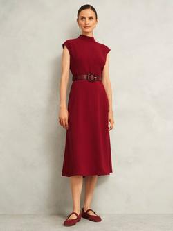 Hobbs Mallory Leather Belt, Beryl Red - view 2, Beryl Red