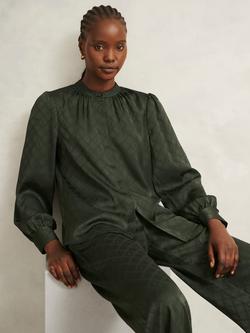 Hobbs Lucia Insignia Top, Olive Green, Olive Green