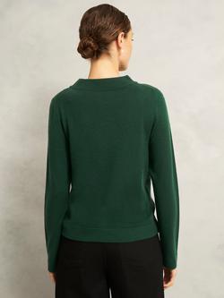 Hobbs Talia Wool Cashmere Blend Jumper - view 2, Hawthorn Green