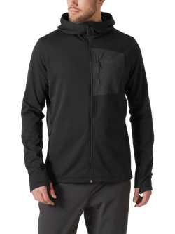 Helly Hansen Versalite Hooded Fleece Jacket, Black, Black