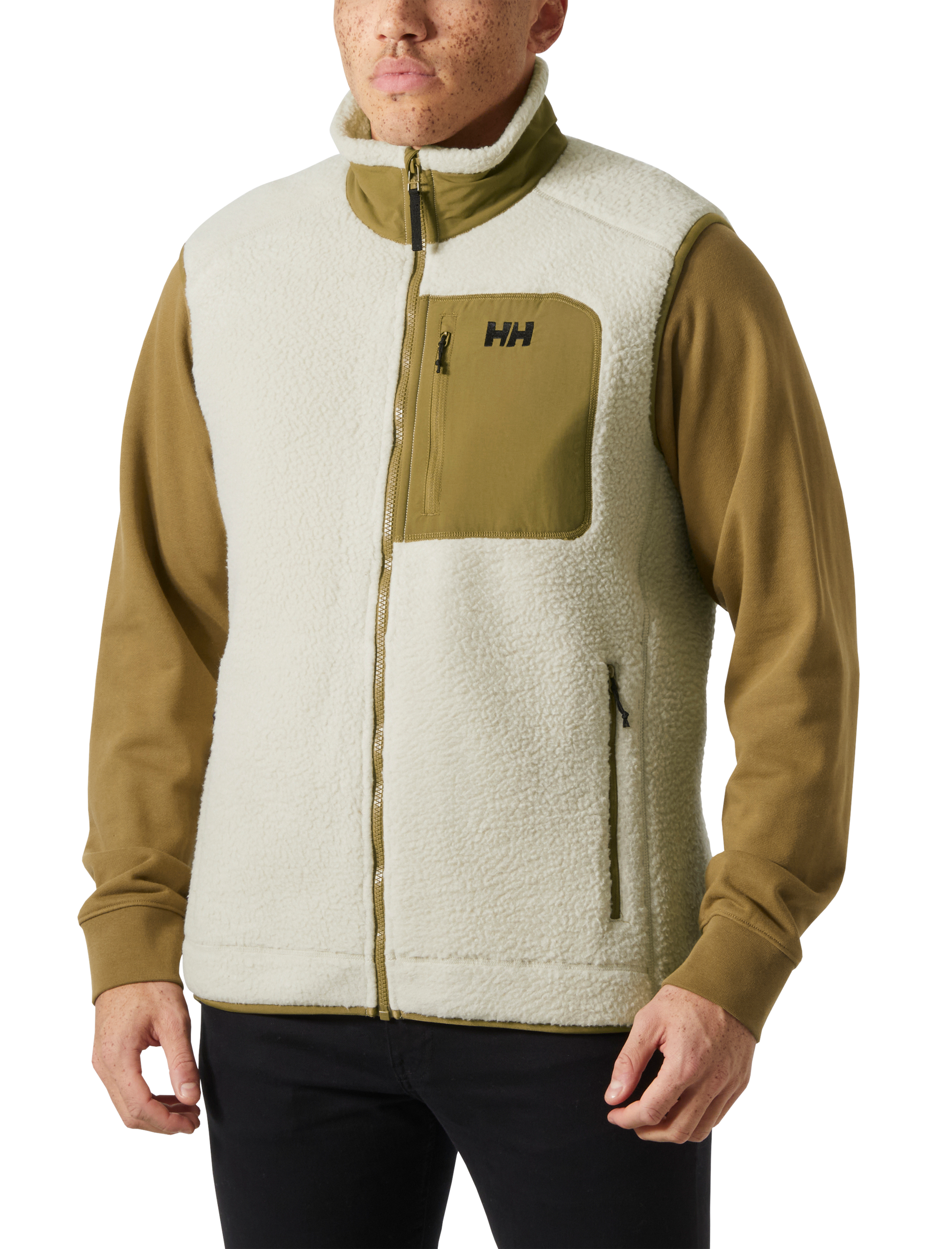 Product image 1 of 5, which shows Helly Hansen Panorama Pile Vest, Pelican, S