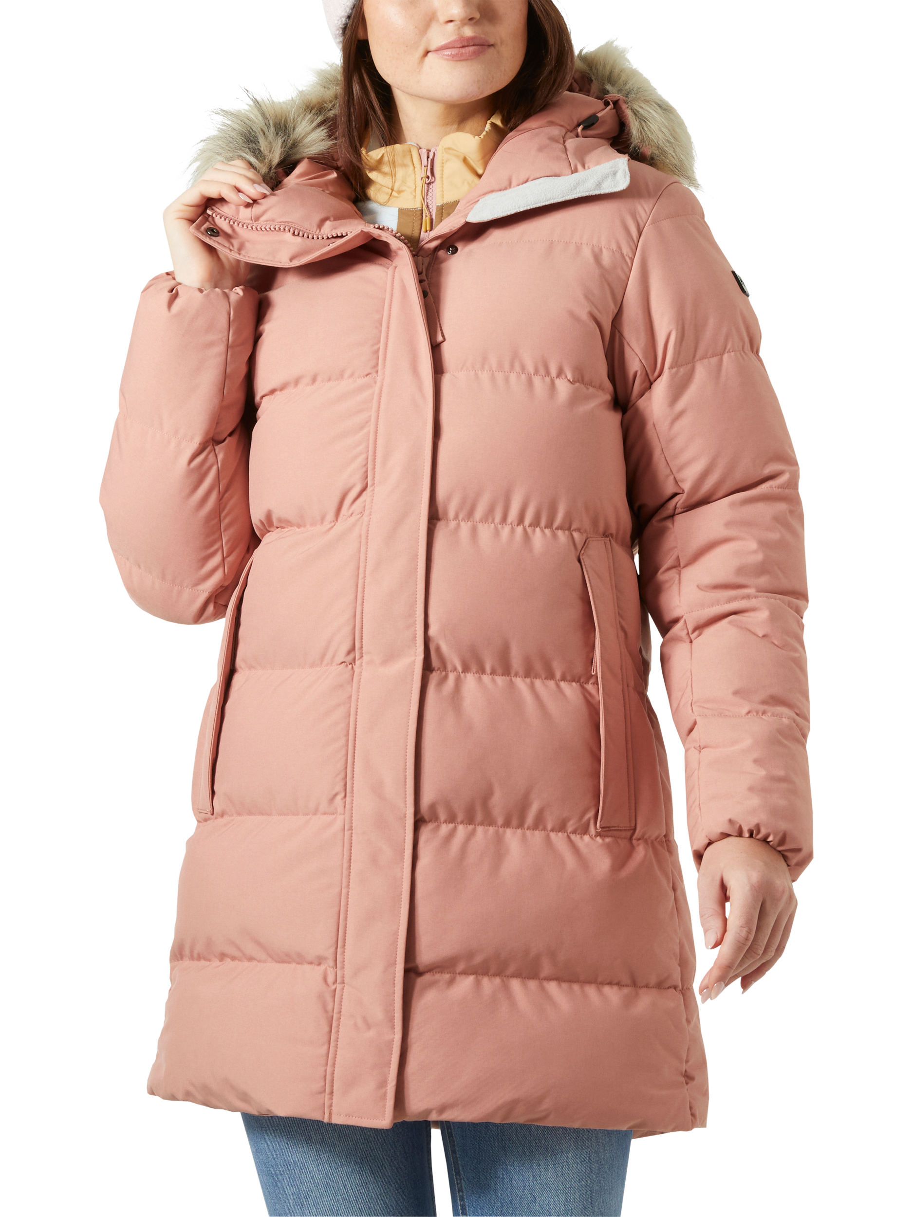 Product image 1 of 4, which shows Helly Hansen Blossom Puffer Parka, Ash Rose, S