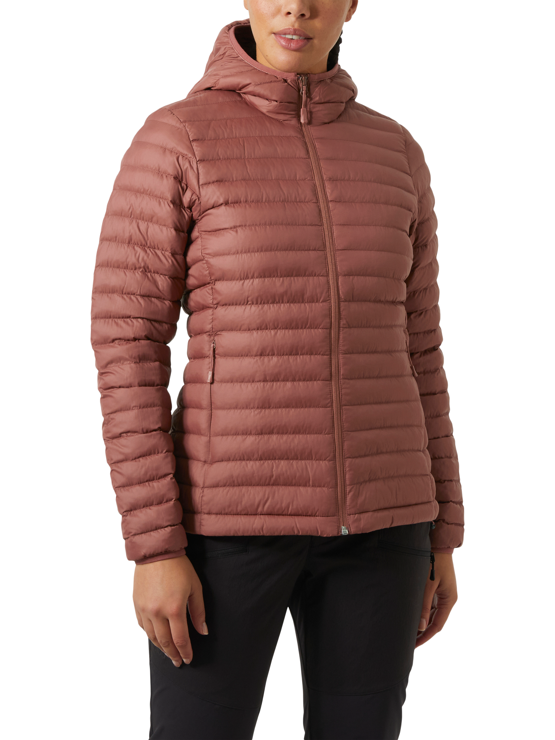 Product image 1 of 4, which shows Helly Hansen Women's Sirdal Insulated Hooded Jacket, Dark Cedar, S