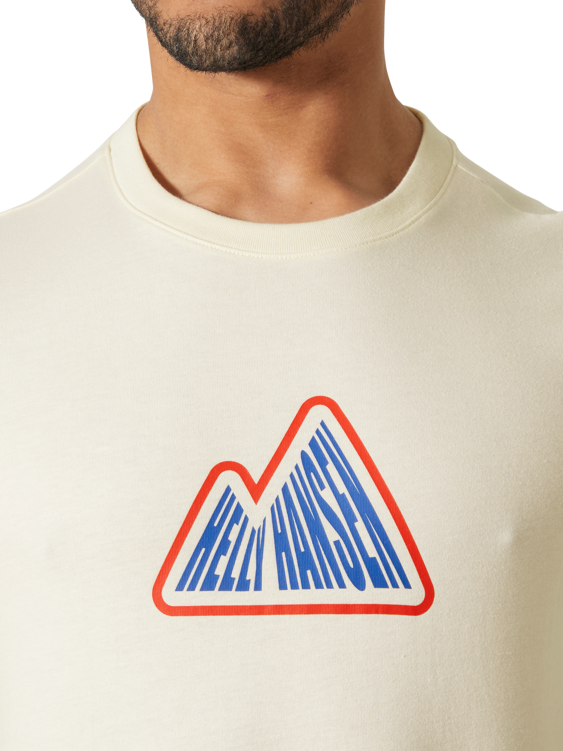 Product image 3 of 3, which shows Helly Hansen Men's Massif Graphic T-Shirt, Snow, S