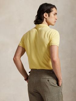 Polo Ralph Lauren Cotton Regular Fit Short Sleeve Mesh Polo Shirt, Corn Yellow - view 2, Corn Yellow