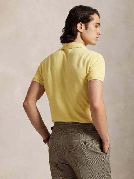 Polo Ralph Lauren Cotton Regular Fit Short Sleeve Mesh Polo Shirt, Corn Yellow - view 2, Corn Yellow