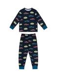 Chelsea Peers Kids' Long Sleeved Pyjamas, Pack of 2, Navy