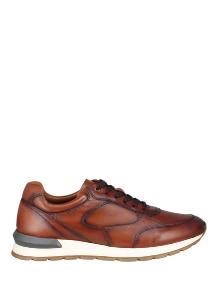 Josef Seibel Carry 01 Lace Up Leather Trainers, Brown