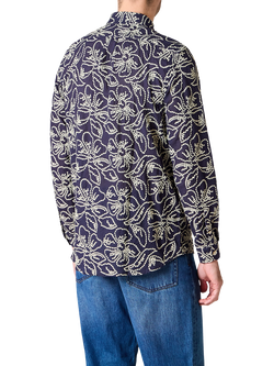 Paul Smith Regular Fit Patterned Shirt, Blue - view 2, Blue