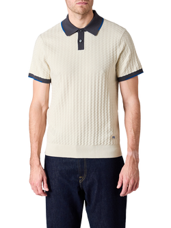 Paul Smith Short Sleeve Polo Sweater, White, White