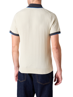 Paul Smith Short Sleeve Polo Sweater, White - view 2, White