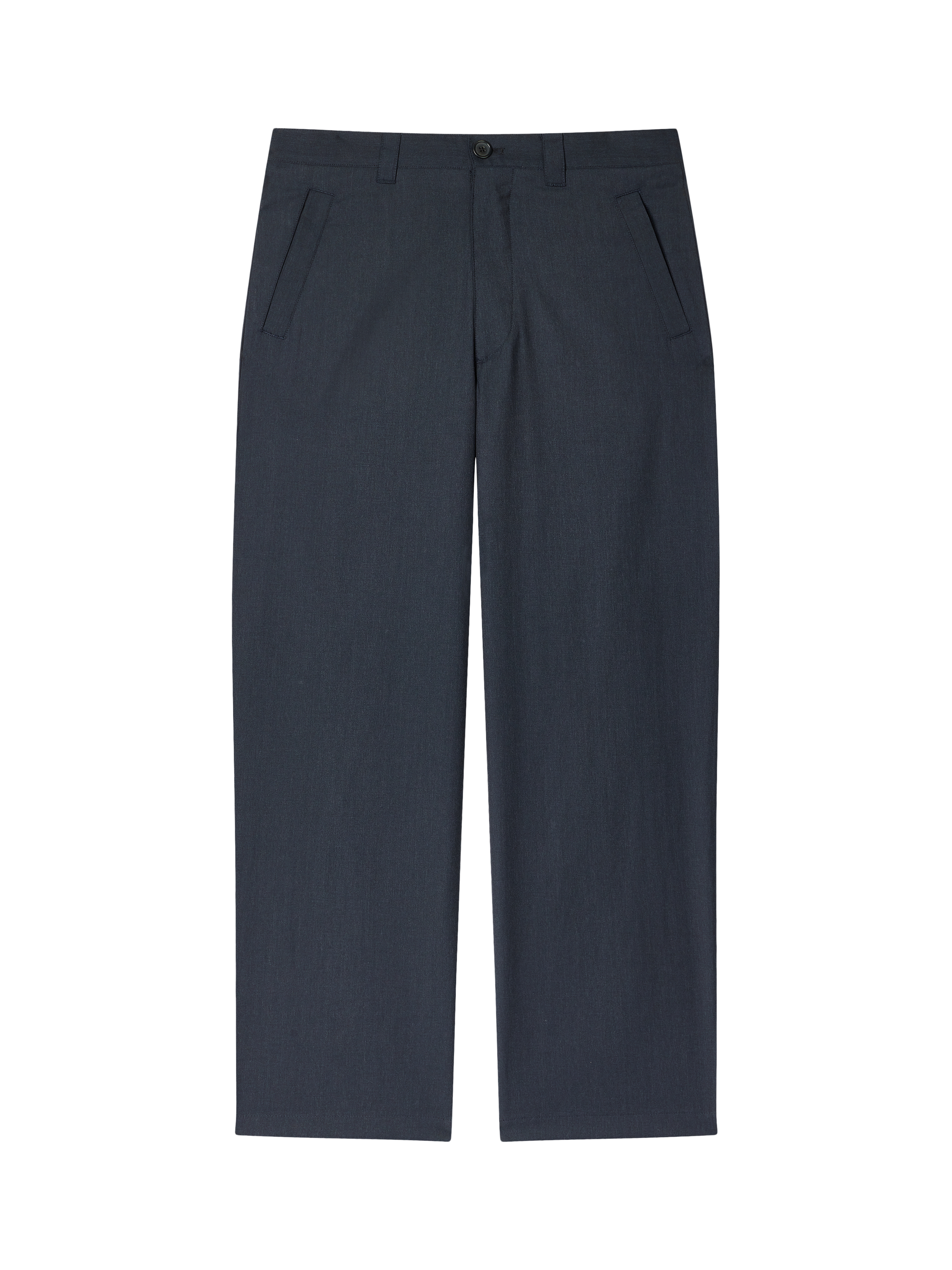Product image 1 of 2, which shows Paul Smith Straight Wool Cotton Blend Chinos, Blue, 32R