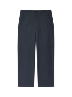 Paul Smith Straight Wool Cotton Blend Chinos, Blue, Blue