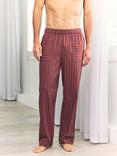 Chelsea Peers Cotton Blurred Stripe Short Pyjama Bottoms, Multi