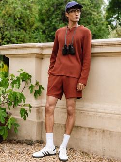 Chelsea Peers Waffle Cotton Blend Lounge Top, Orange, Orange