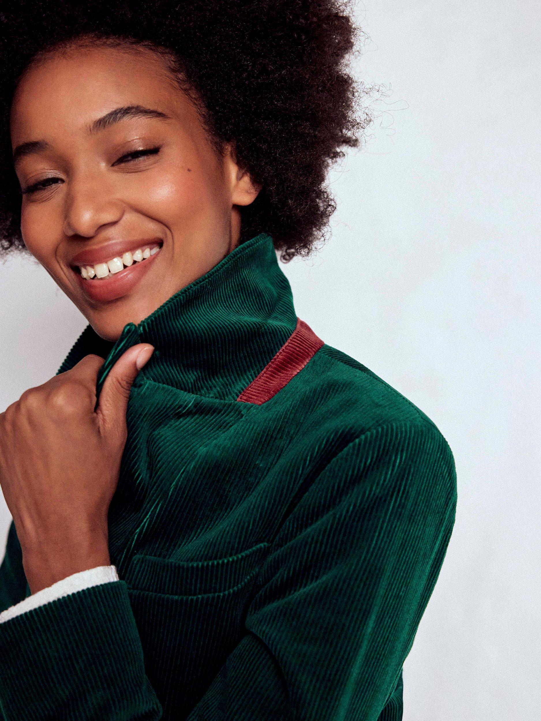 Product image 2 of 6, which shows Boden Stamford Corduroy Blazer, Fern, 8