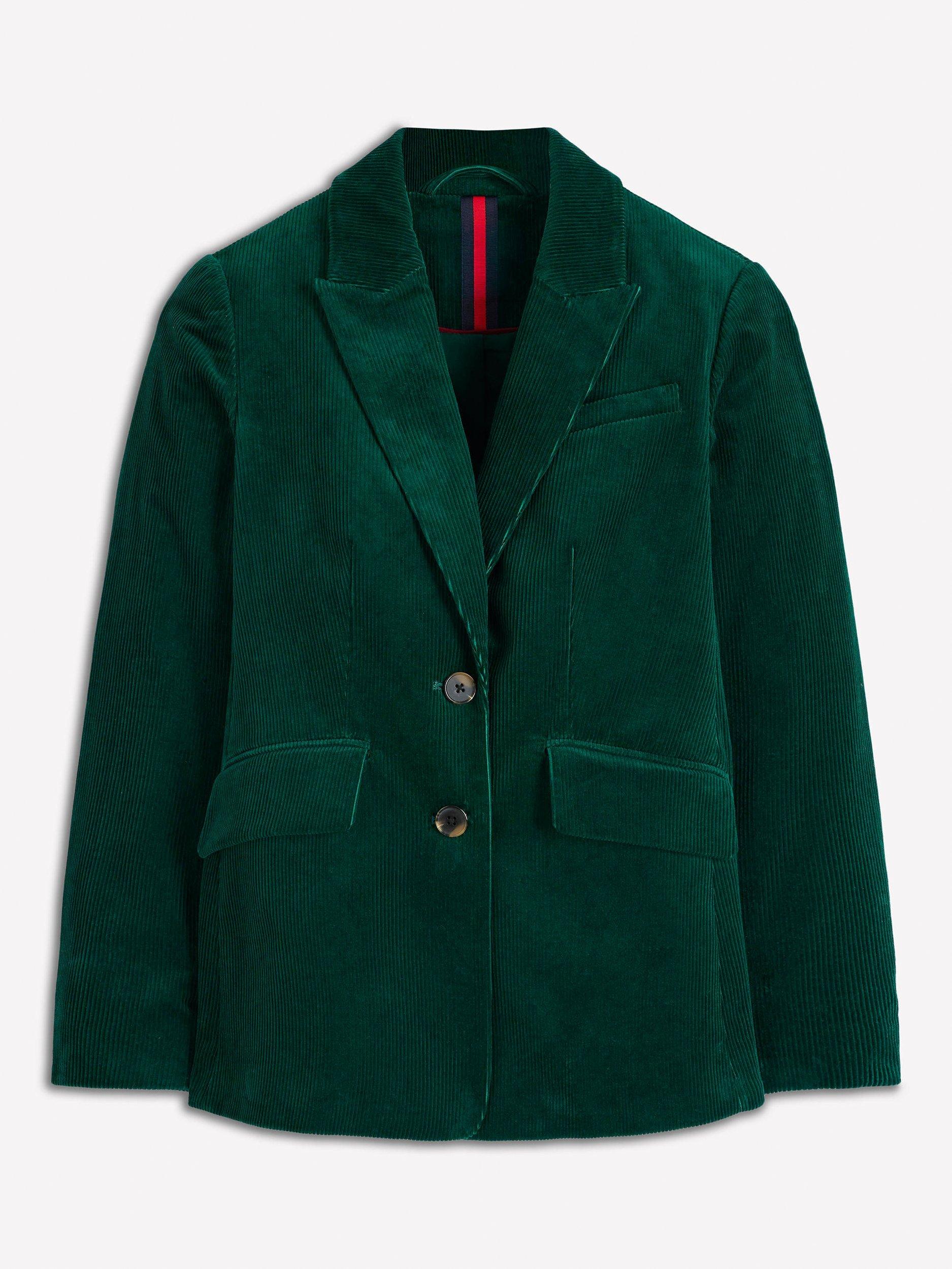 Product image 6 of 6, which shows Boden Stamford Corduroy Blazer, Fern, 8