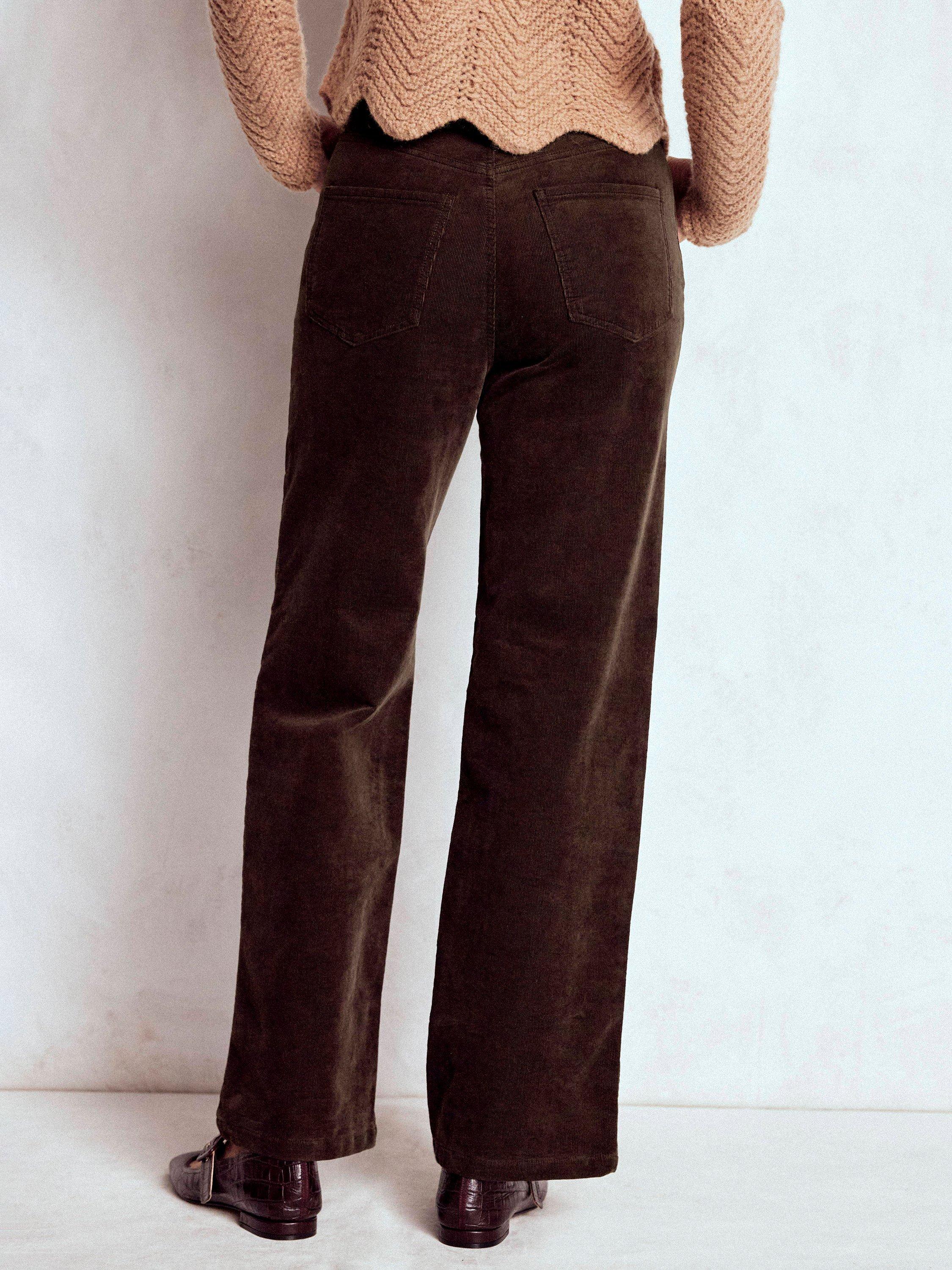 Product image 4 of 5, which shows Boden Column Corduroy Jeans, Espresso, 8