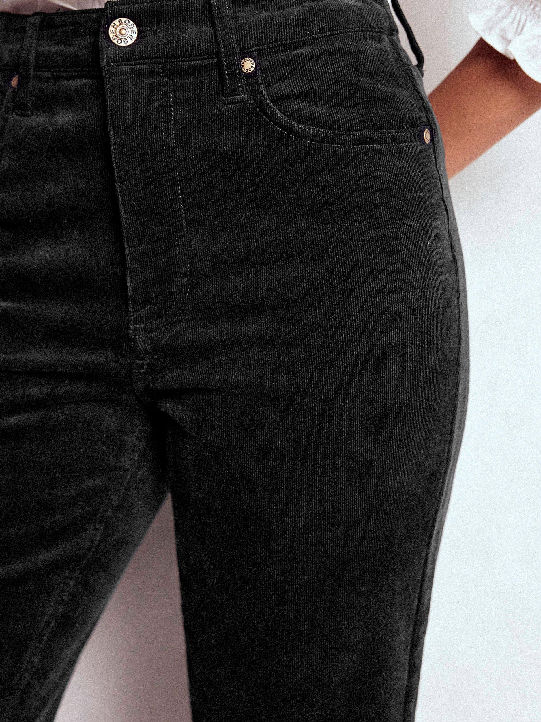 Product image 3 of 6, which shows Boden Slim Corduroy Jeans, Black, 12