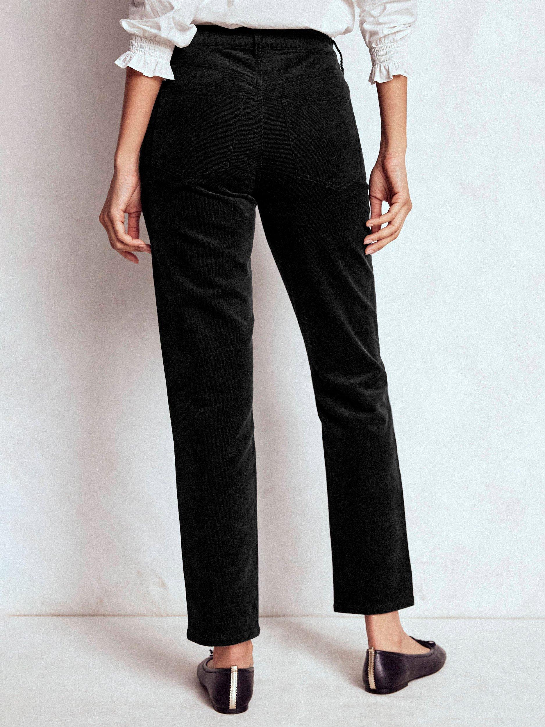 Product image 4 of 6, which shows Boden Slim Corduroy Jeans, Black, 12