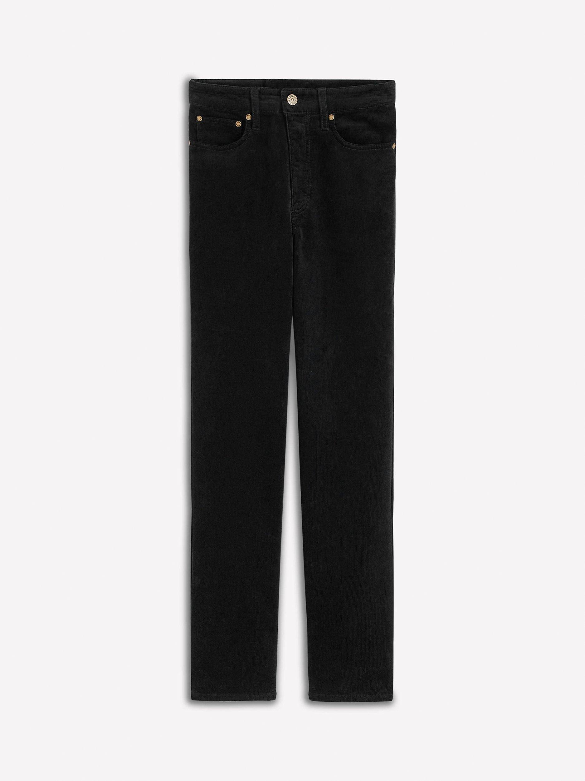 Product image 6 of 6, which shows Boden Slim Corduroy Jeans, Black, 12