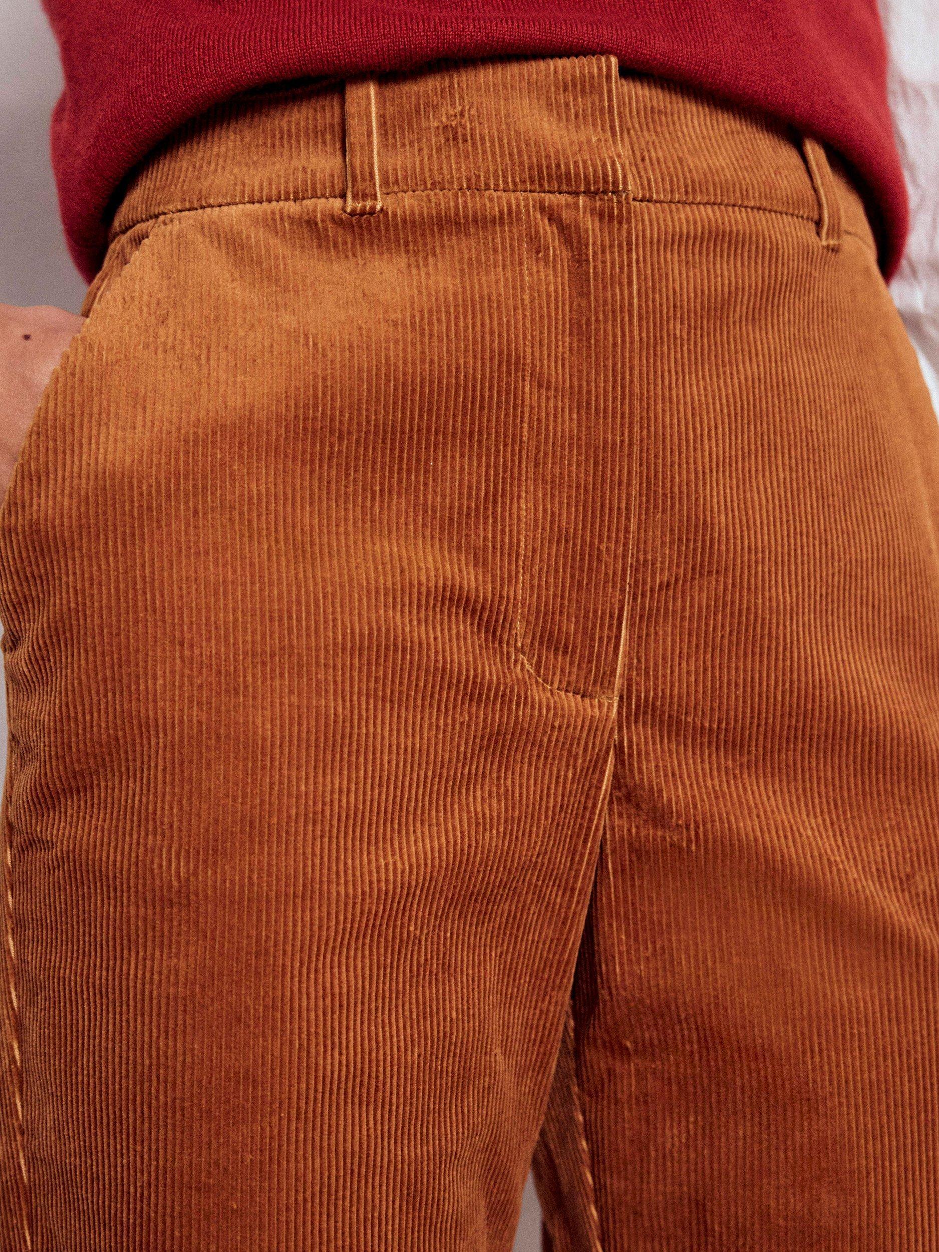 Product image 2 of 6, which shows Boden Canonbury Corduroy Trousers, Ginger, 14