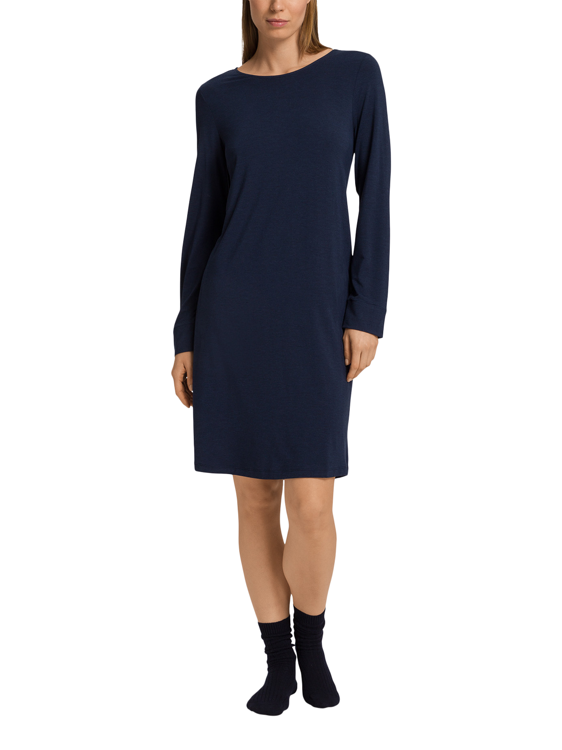 Product image 3 of 3, which shows Hanro Cashmere Blend Crew Socks, Blue Lapis, 36-38