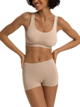 Hanro Touch Crop Top, Coffee Quartz