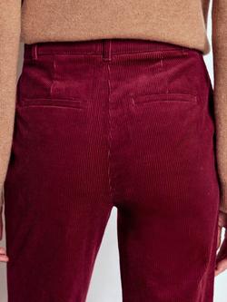Boden Canonbury Corduroy Trousers - view 2, Burgundy Red