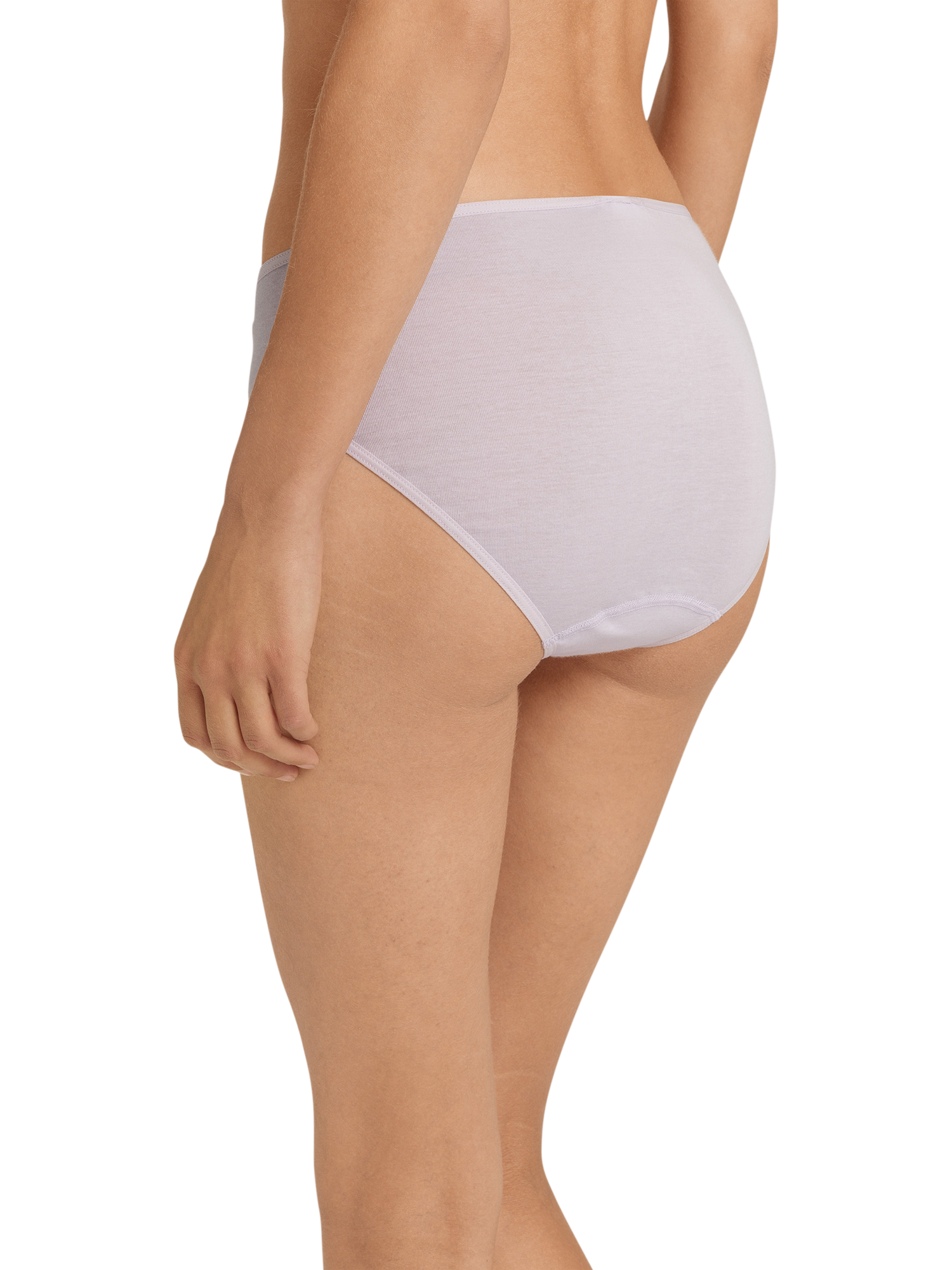 Product image 2 of 6, which shows Hanro Kalea Midi Brief, 2463 Pink Lavender, XS