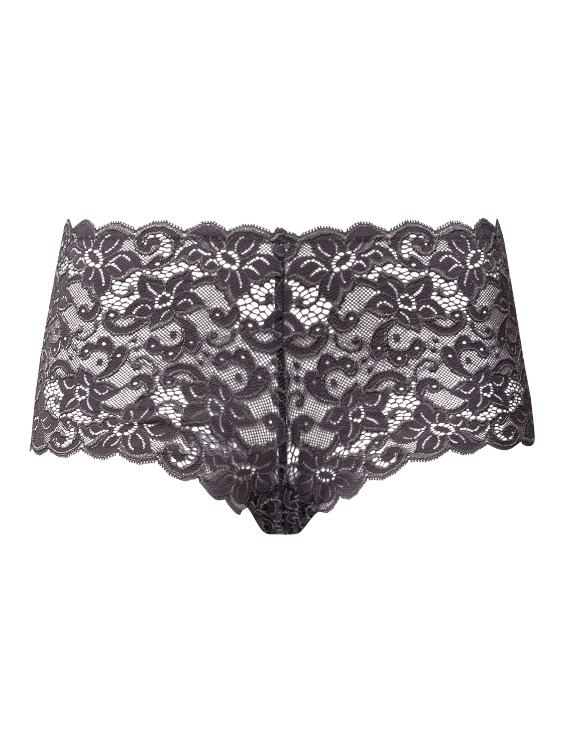 Product image 4 of 6, which shows Hanro Luxury Moments Maxi Knickers, Black Pearl, XS