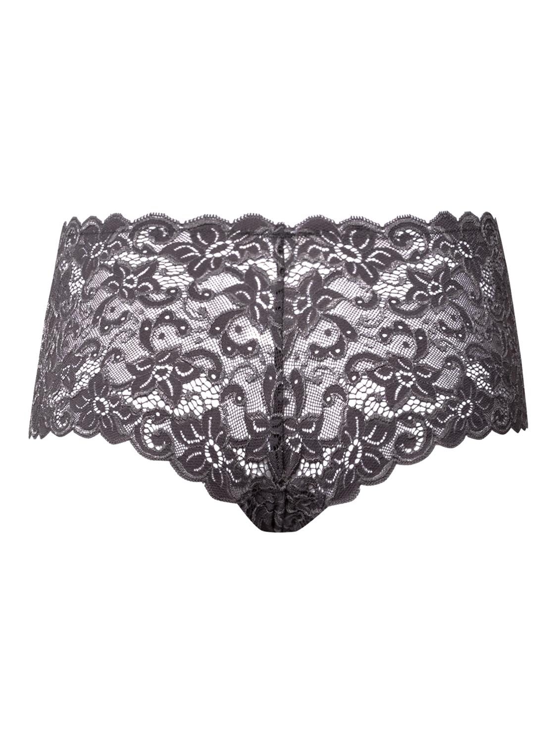 Product image 5 of 6, which shows Hanro Luxury Moments Maxi Knickers, Black Pearl, XS