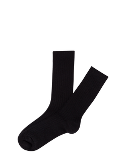 Hanro Cashmere Blend Crew Socks, Black